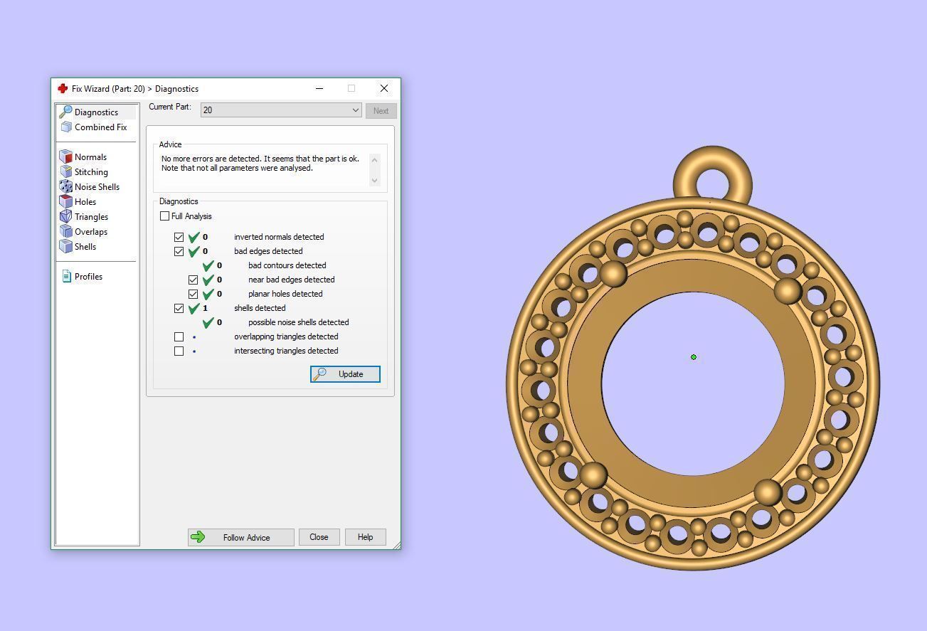 Diamond Earrings 3D print model_7