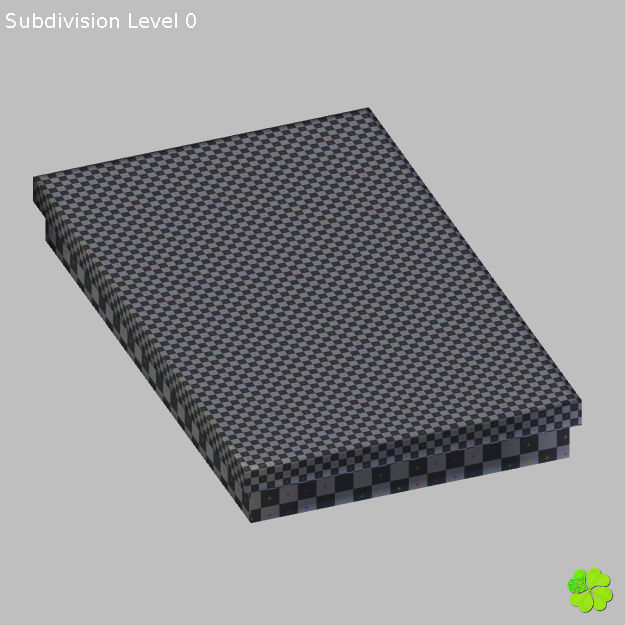 Earrings and bracelet with display box rigged low poly Low-poly 3D model_62