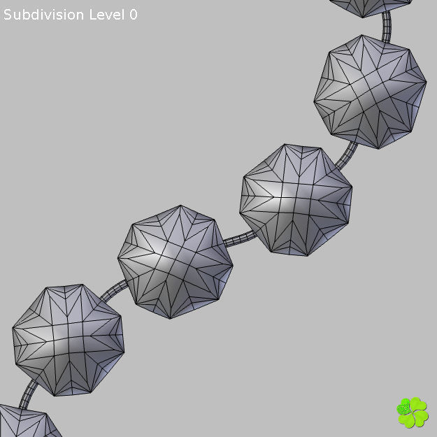 Earrings and bracelet with display box rigged low poly Low-poly 3D model_29