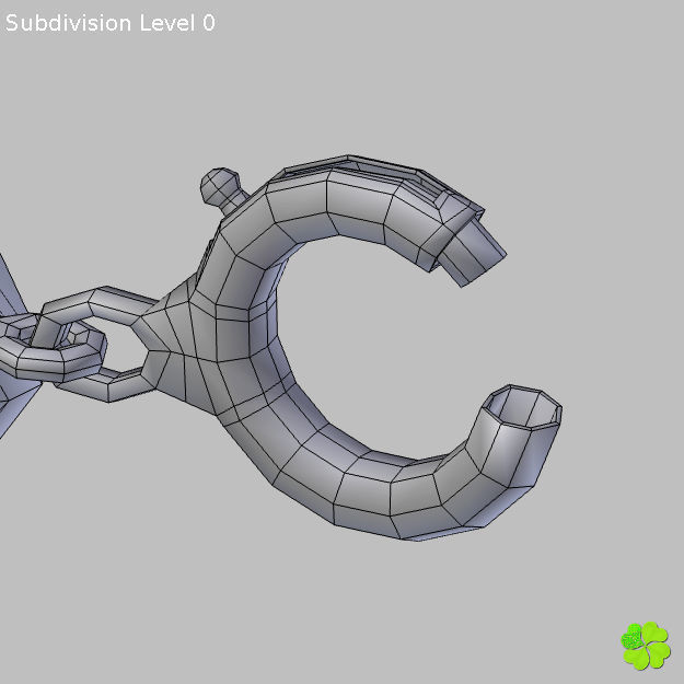 Earrings and bracelet with display box rigged low poly Low-poly 3D model_25