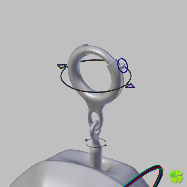 Earrings and bracelet with display box rigged low poly Low-poly 3D model_68