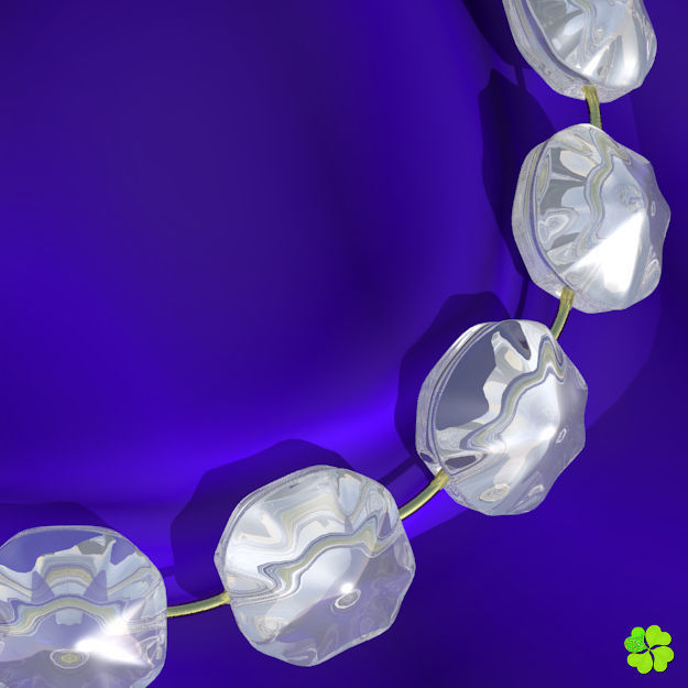 Earrings and bracelet with display box rigged low poly Low-poly 3D model_19