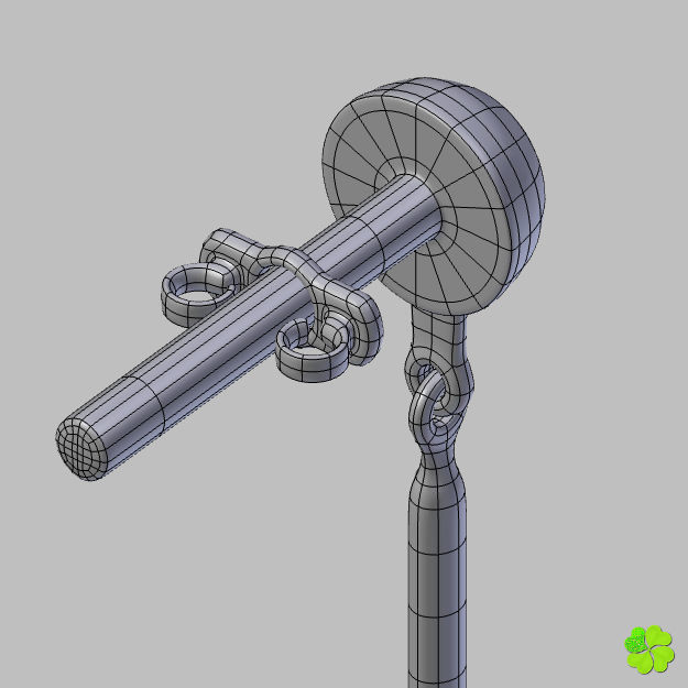 Earrings and bracelet with display box rigged low poly Low-poly 3D model_39