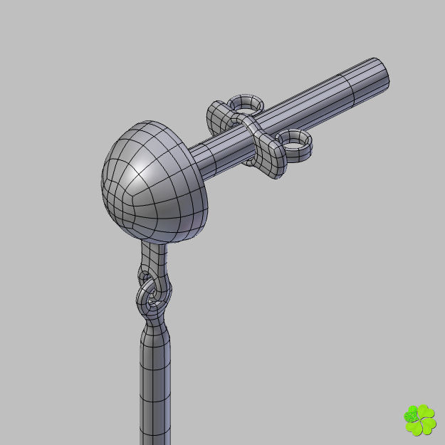 Earrings and bracelet with display box rigged low poly Low-poly 3D model_45