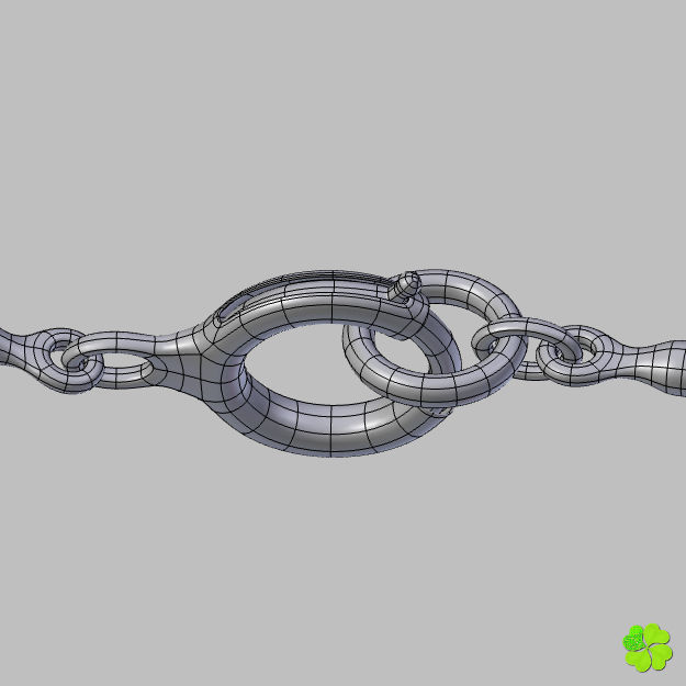 Earrings and bracelet with display box rigged low poly Low-poly 3D model_32