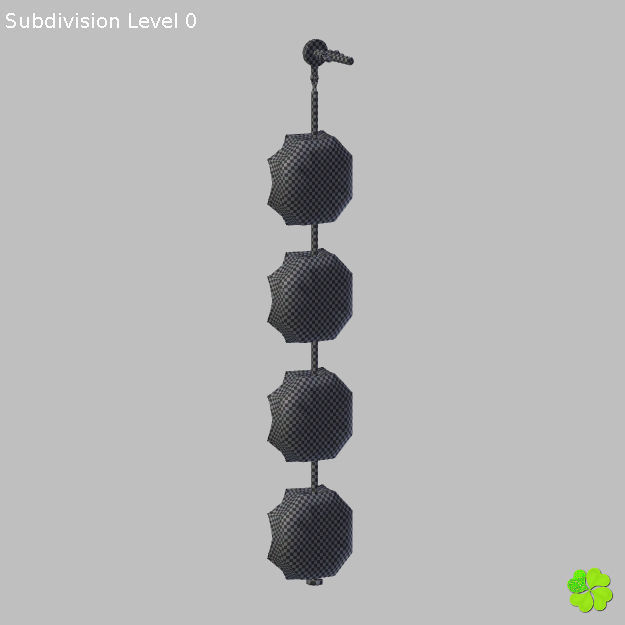 Earrings and bracelet with display box rigged low poly Low-poly 3D model_60