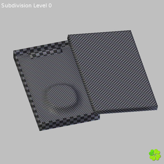 Earrings and bracelet with display box rigged low poly Low-poly 3D model_64