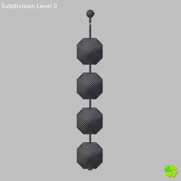 Earrings and bracelet with display box rigged low poly Low-poly 3D model_58