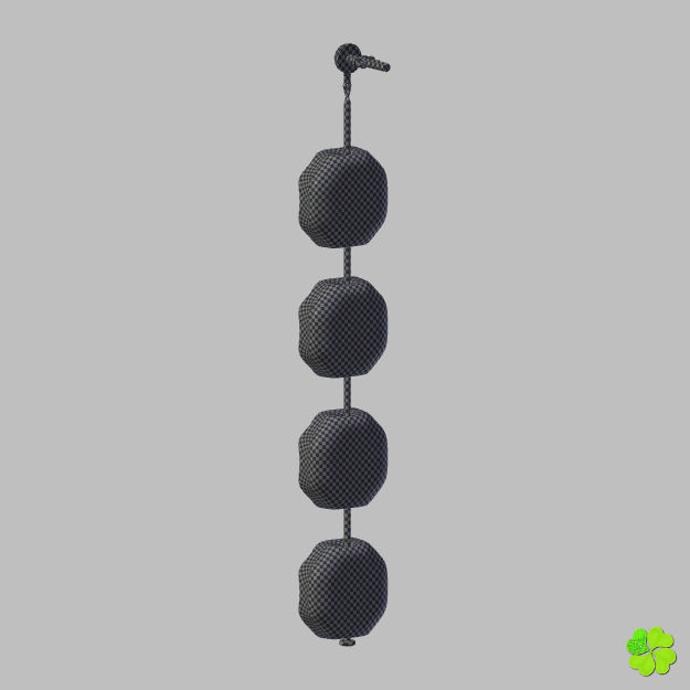 Earrings and bracelet with display box rigged low poly Low-poly 3D model_59