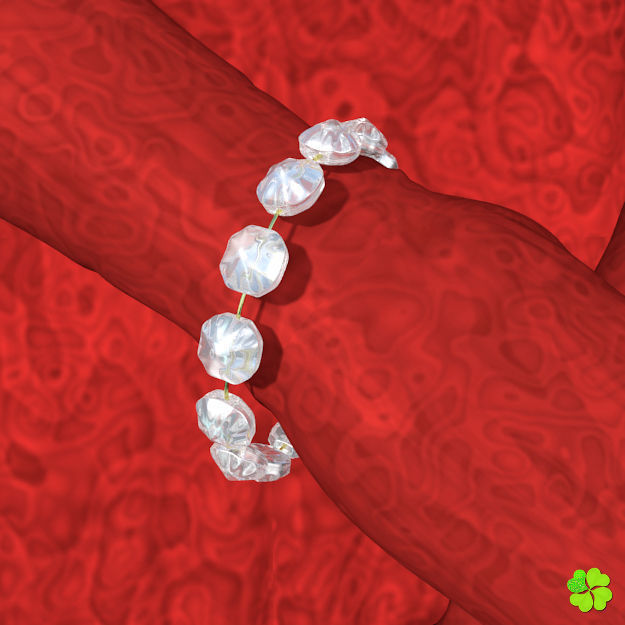 Earrings and bracelet with display box rigged low poly Low-poly 3D model_12