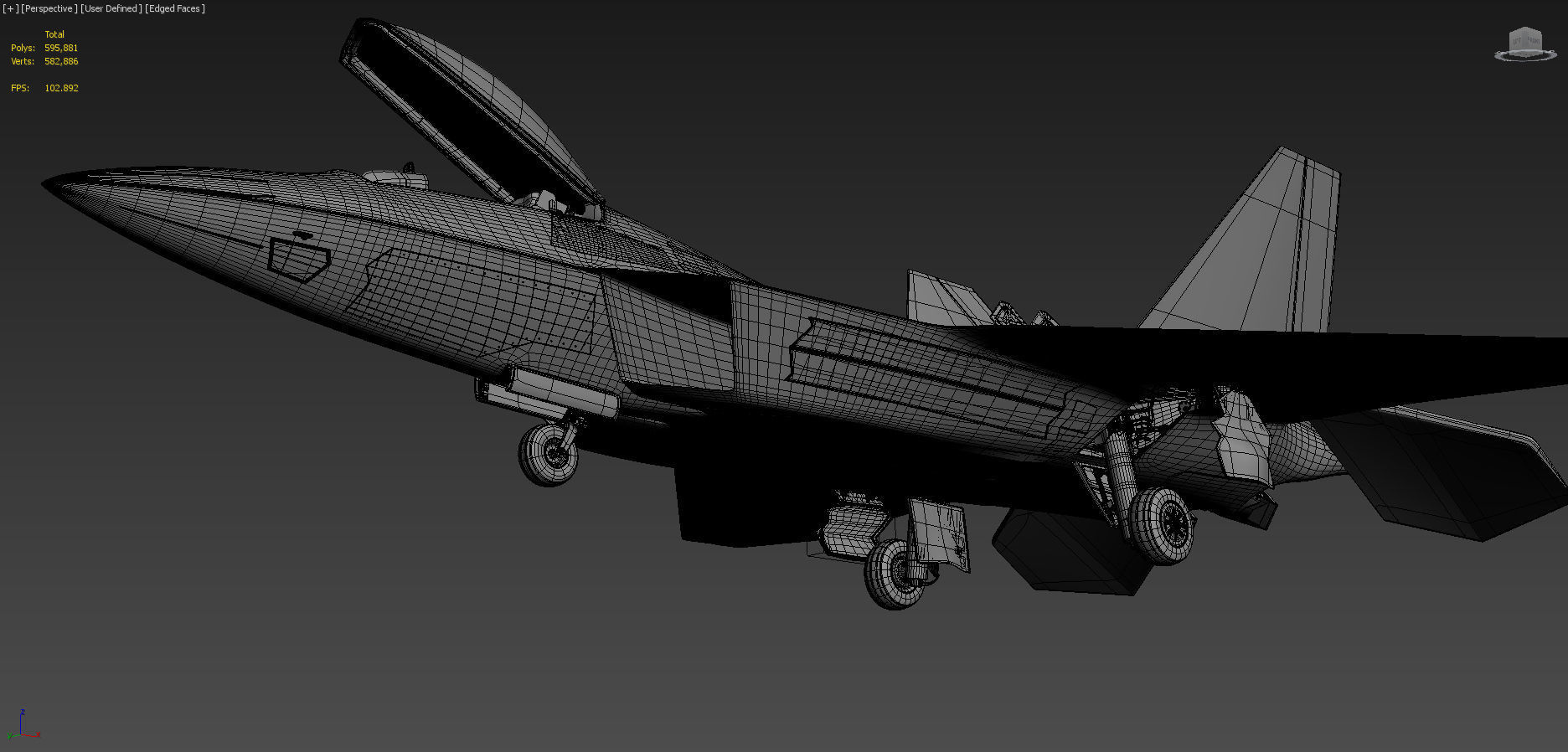 F-22 Raptor 3D model animated | CGTrader