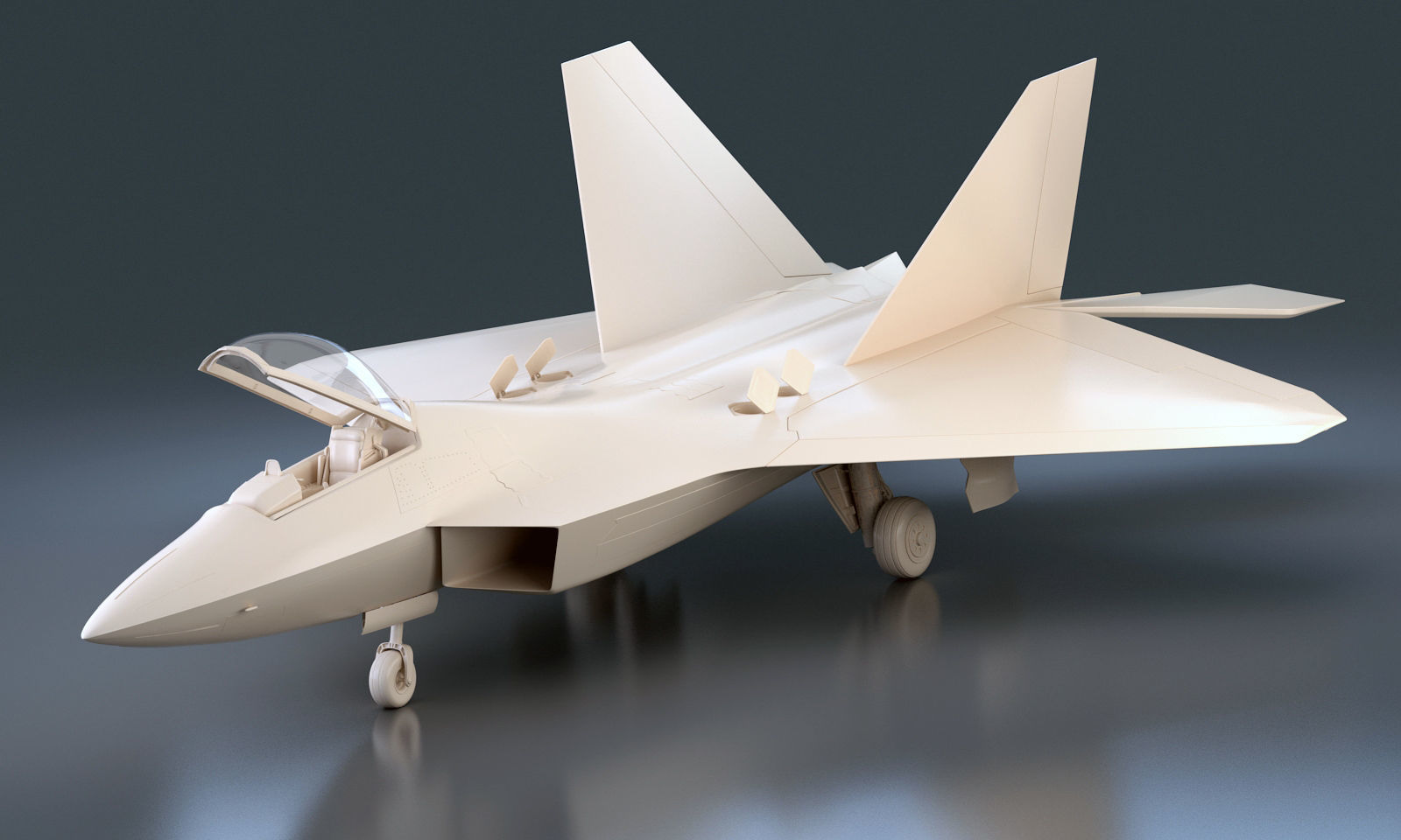 F-22 Raptor 3D model animated | CGTrader