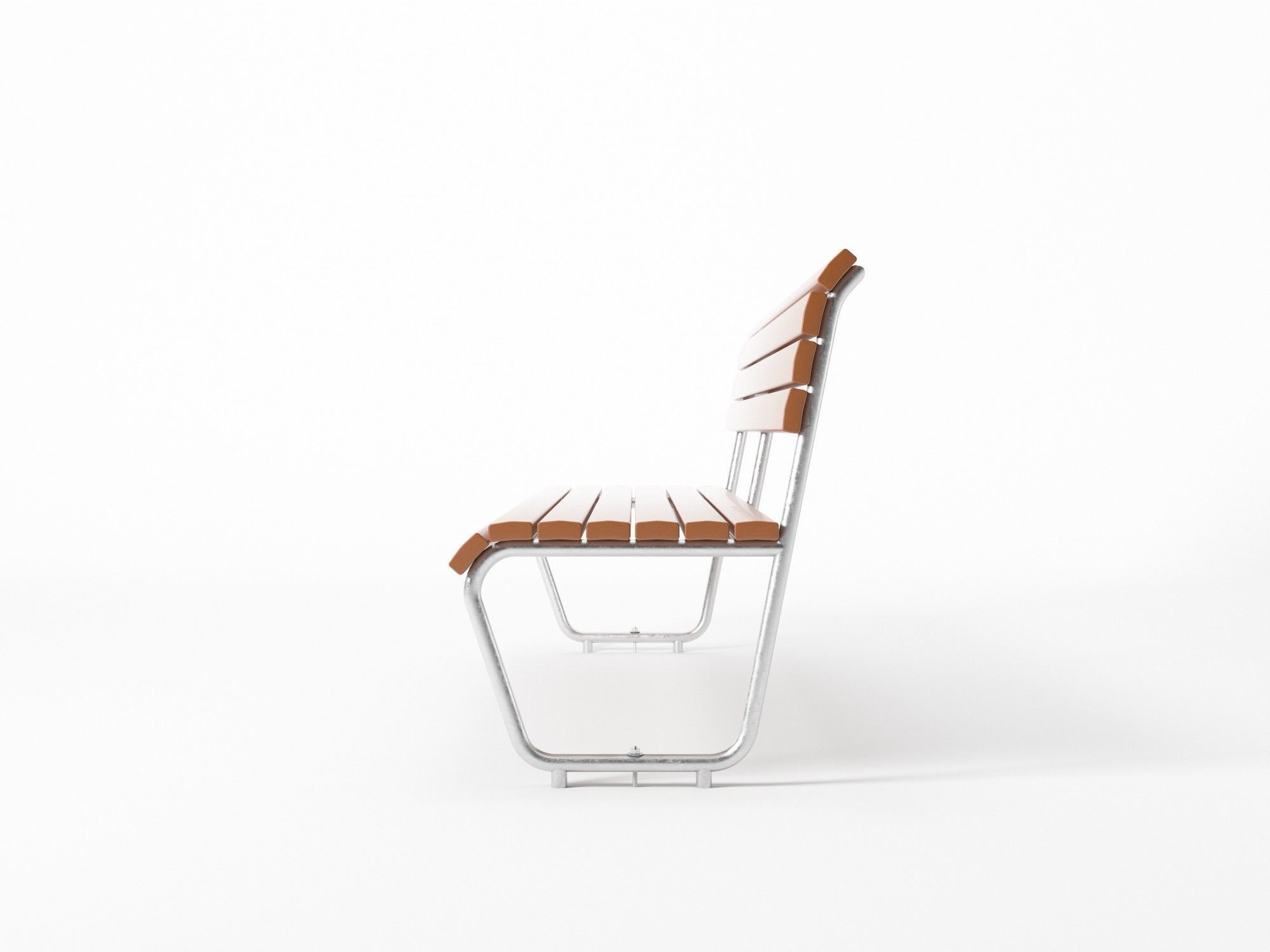 Swiss Park Bench 3D model_4