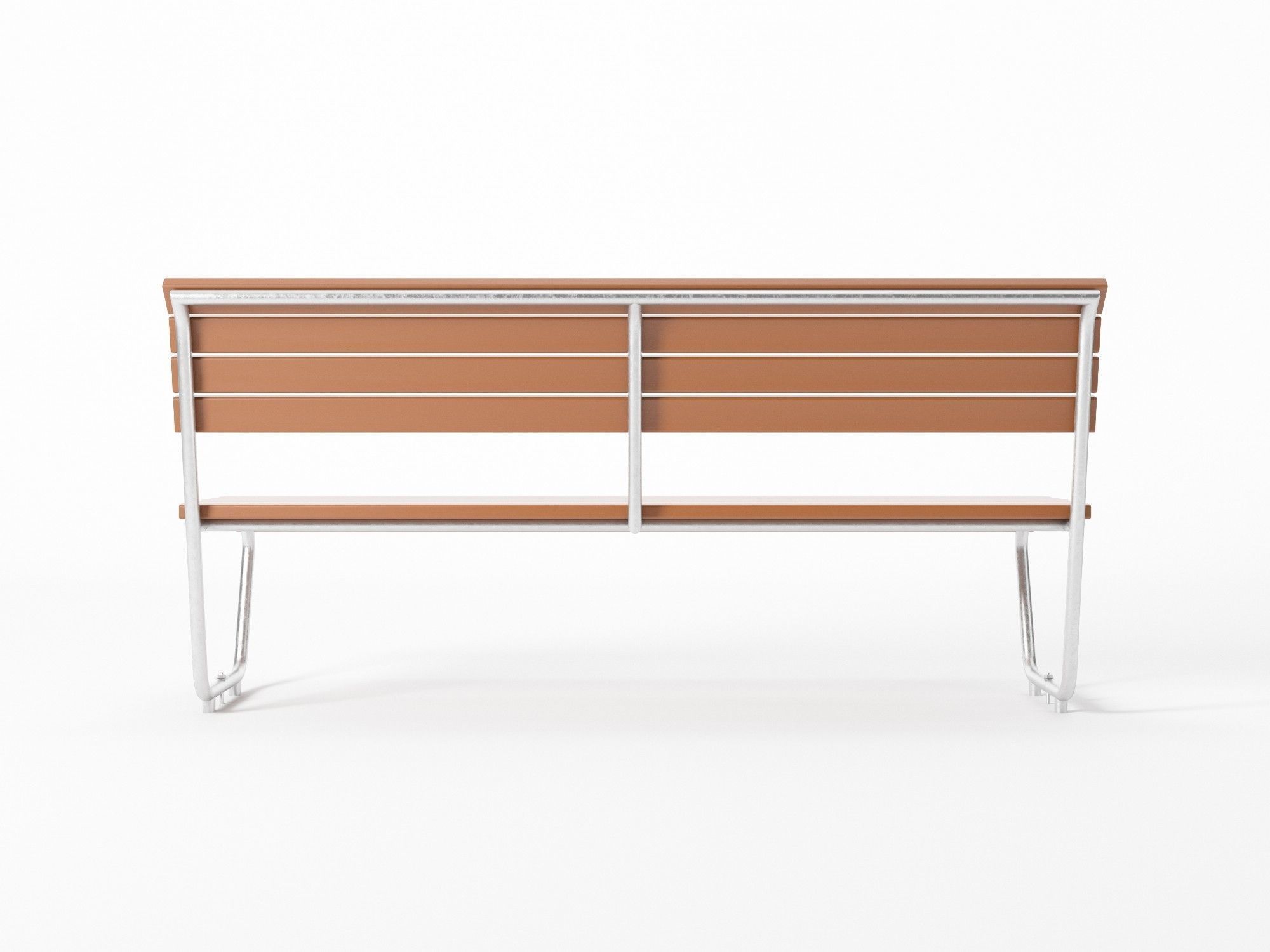 Swiss Park Bench 3D model_2