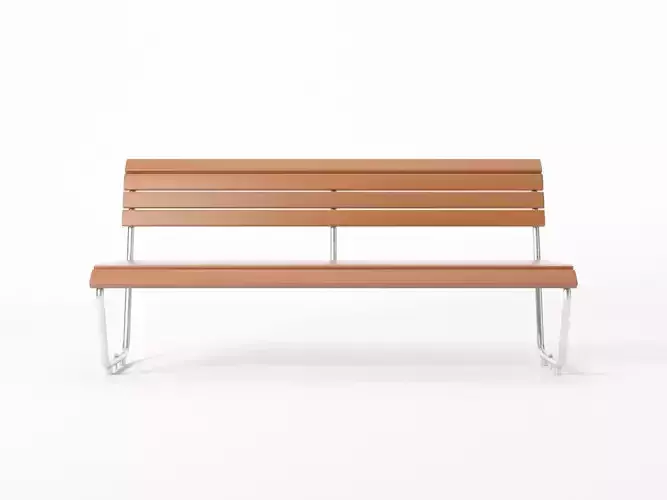 Swiss Park Bench 3D model