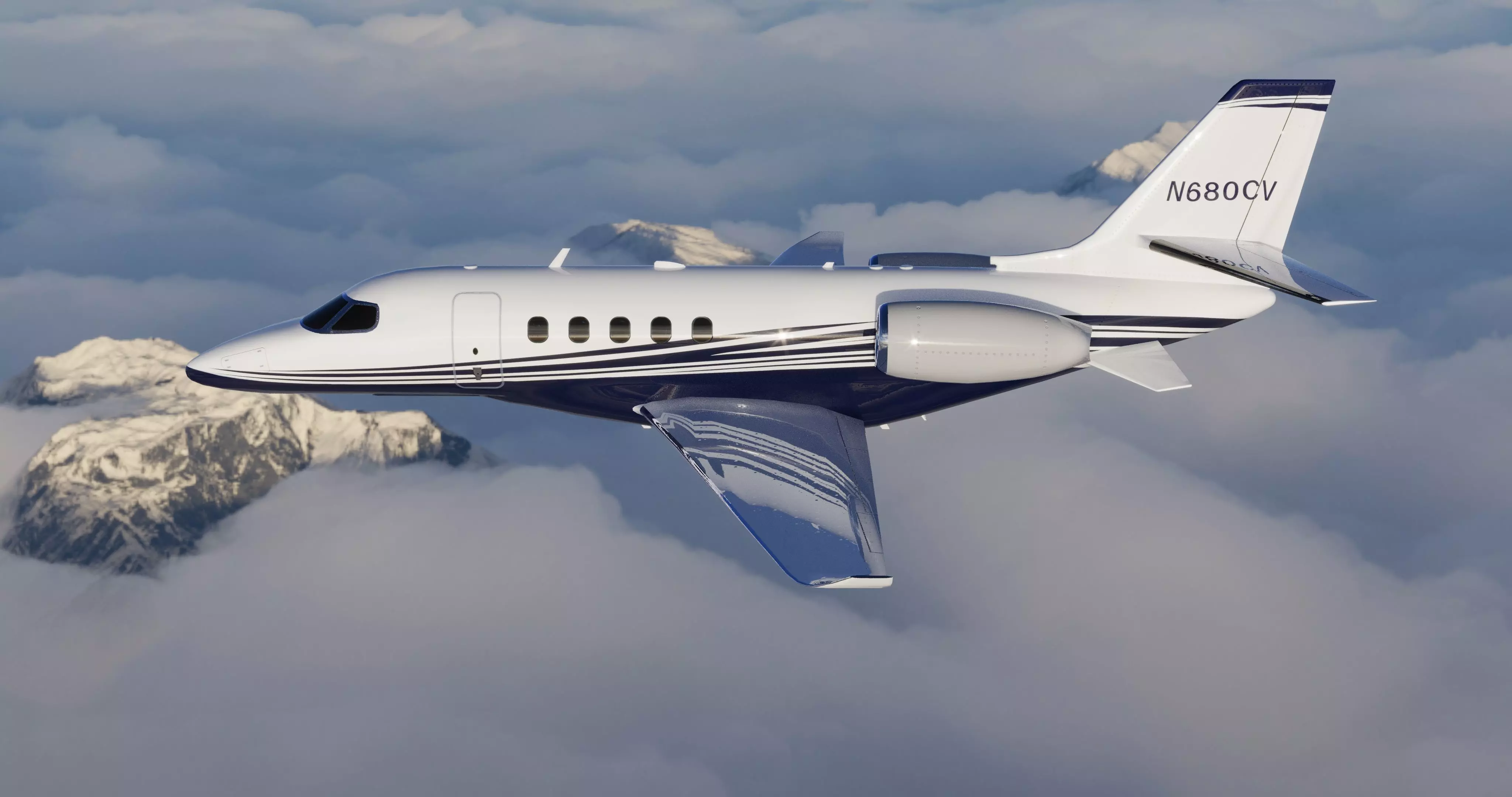 Cessna Citation Jet  Low Poly Optimized 3D Exterior with 4K PBR Low-poly 3D model_2