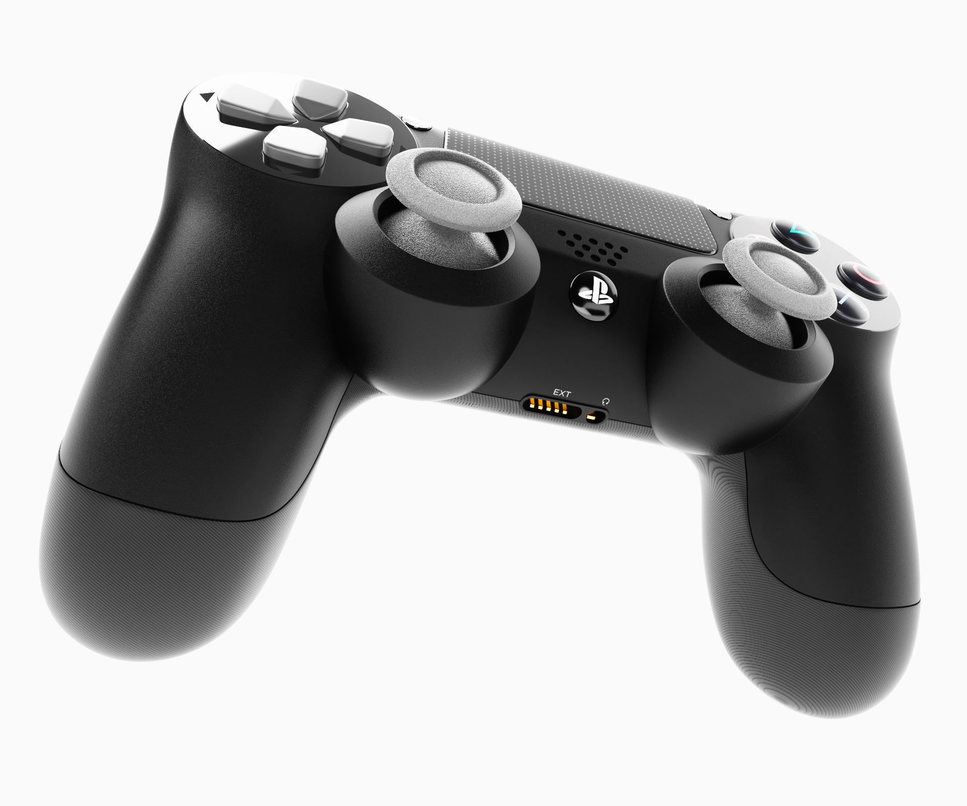 Sony PlayStation PS4 PRO Controller Low-poly 3D model_6