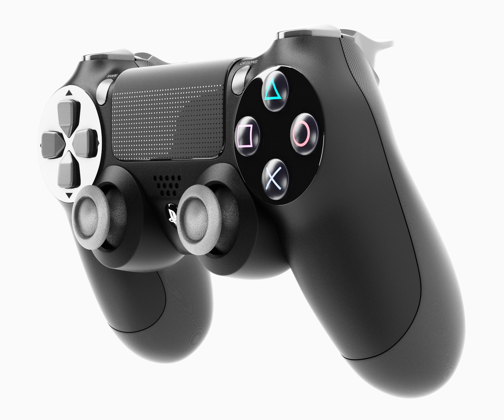 Sony PlayStation PS4 PRO Controller Low-poly 3D model_1