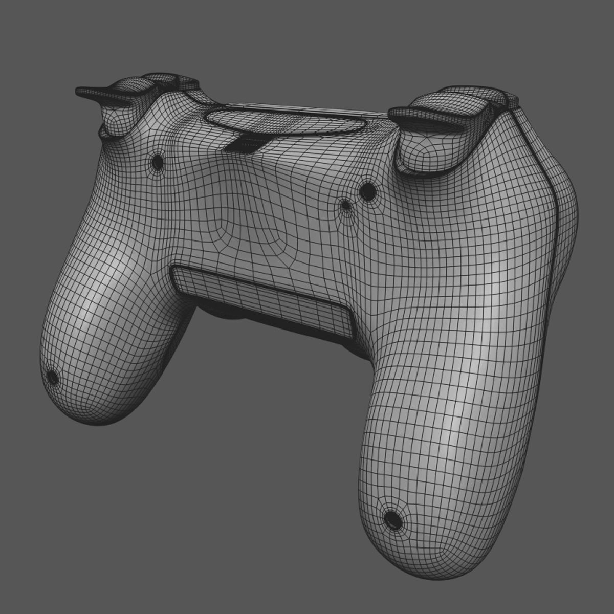 Sony PlayStation PS4 PRO Controller Low-poly 3D model_13