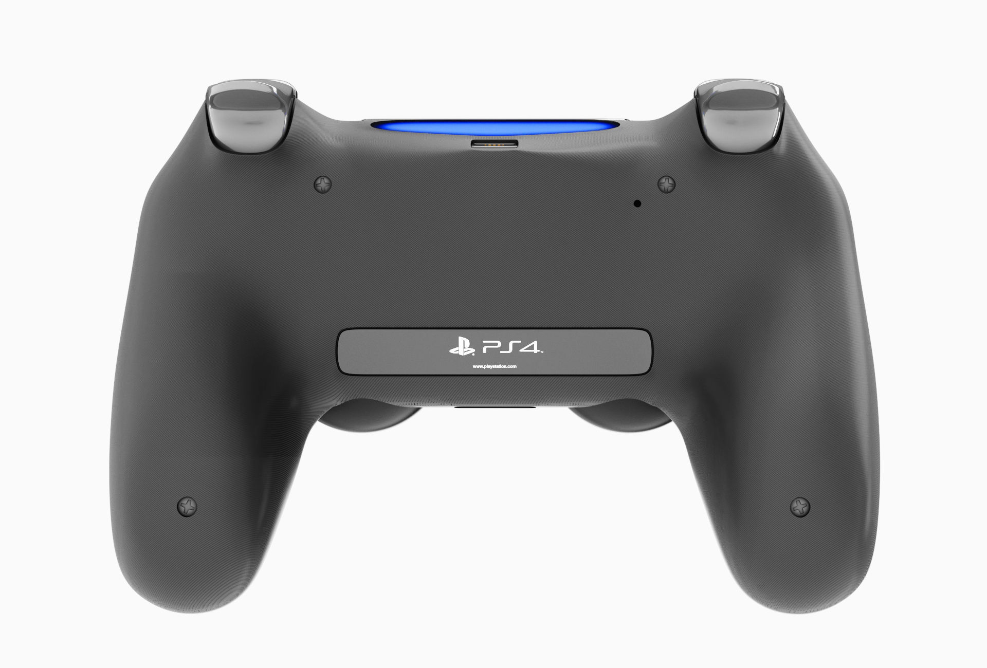 Sony PlayStation PS4 PRO Controller Low-poly 3D model_4