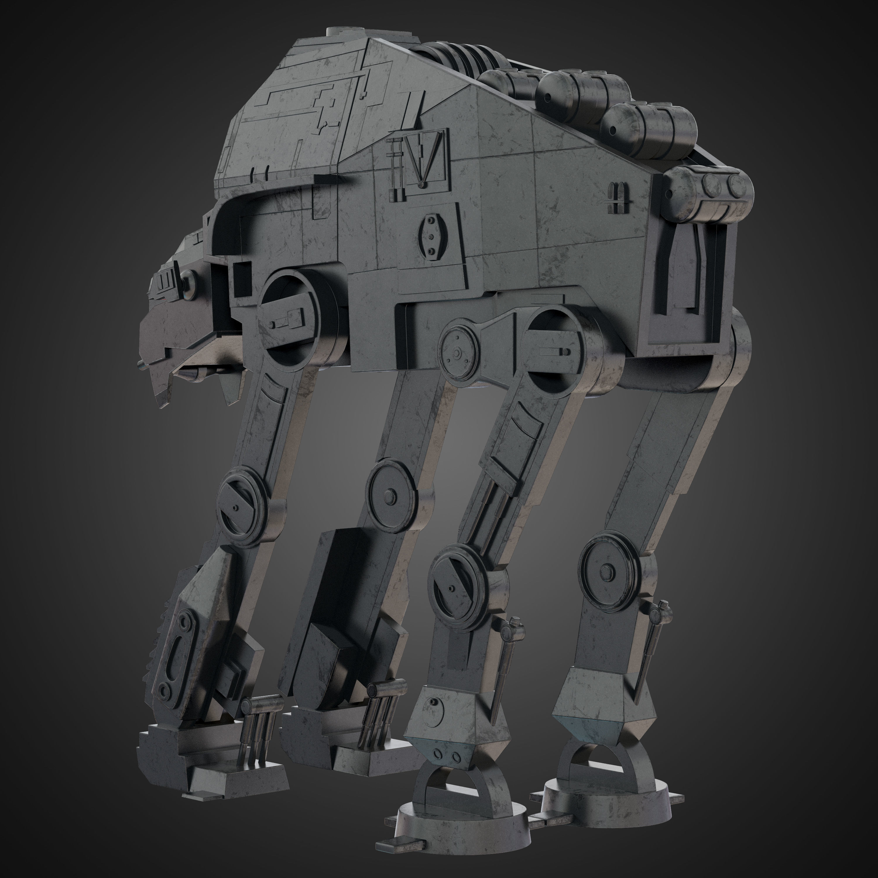 AT-M6 Star Wars All Terrain MegaCaliber Six RIGGED 3D model_6