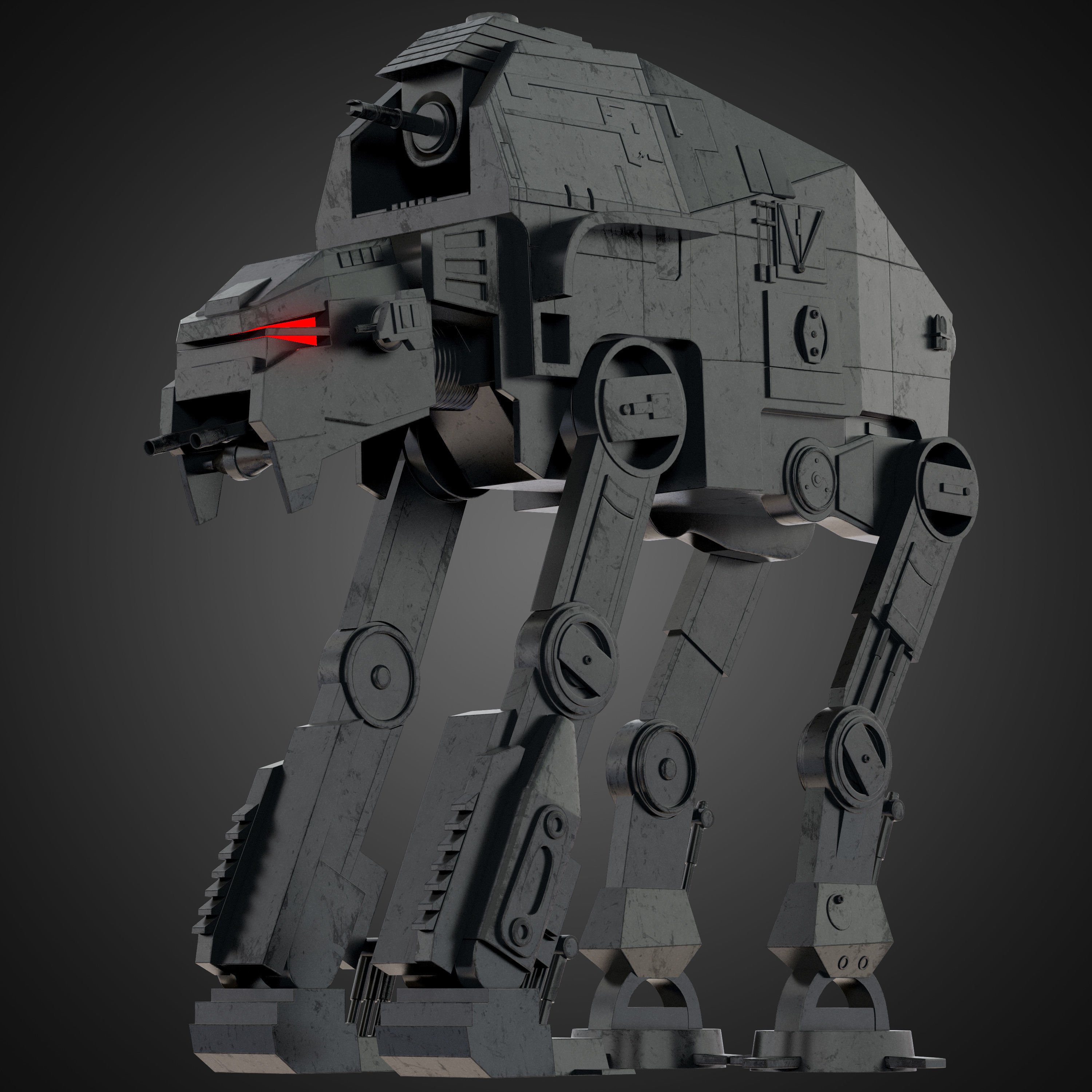 AT-M6 Star Wars All Terrain MegaCaliber Six RIGGED 3D model_4