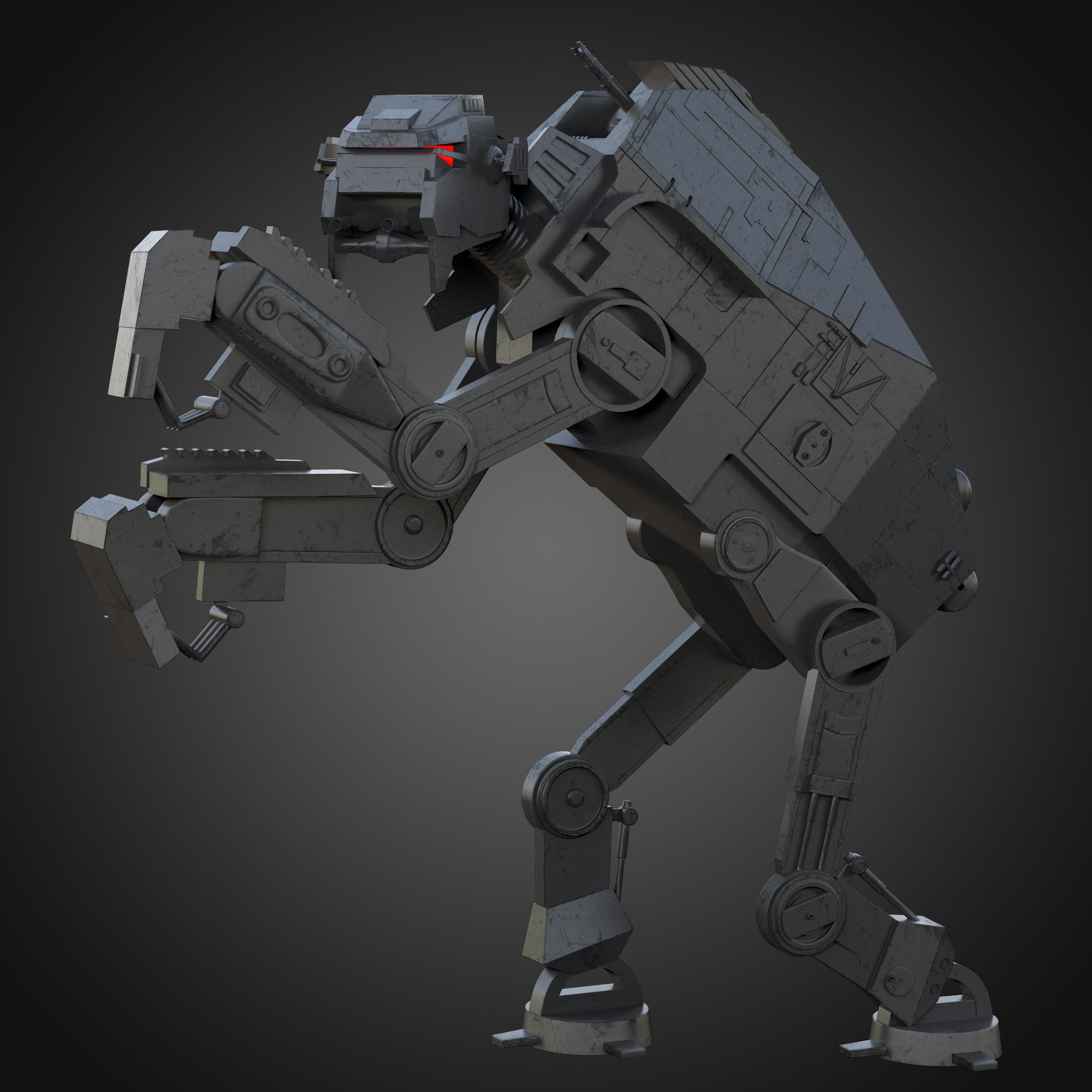 AT-M6 Star Wars All Terrain MegaCaliber Six RIGGED 3D model_2