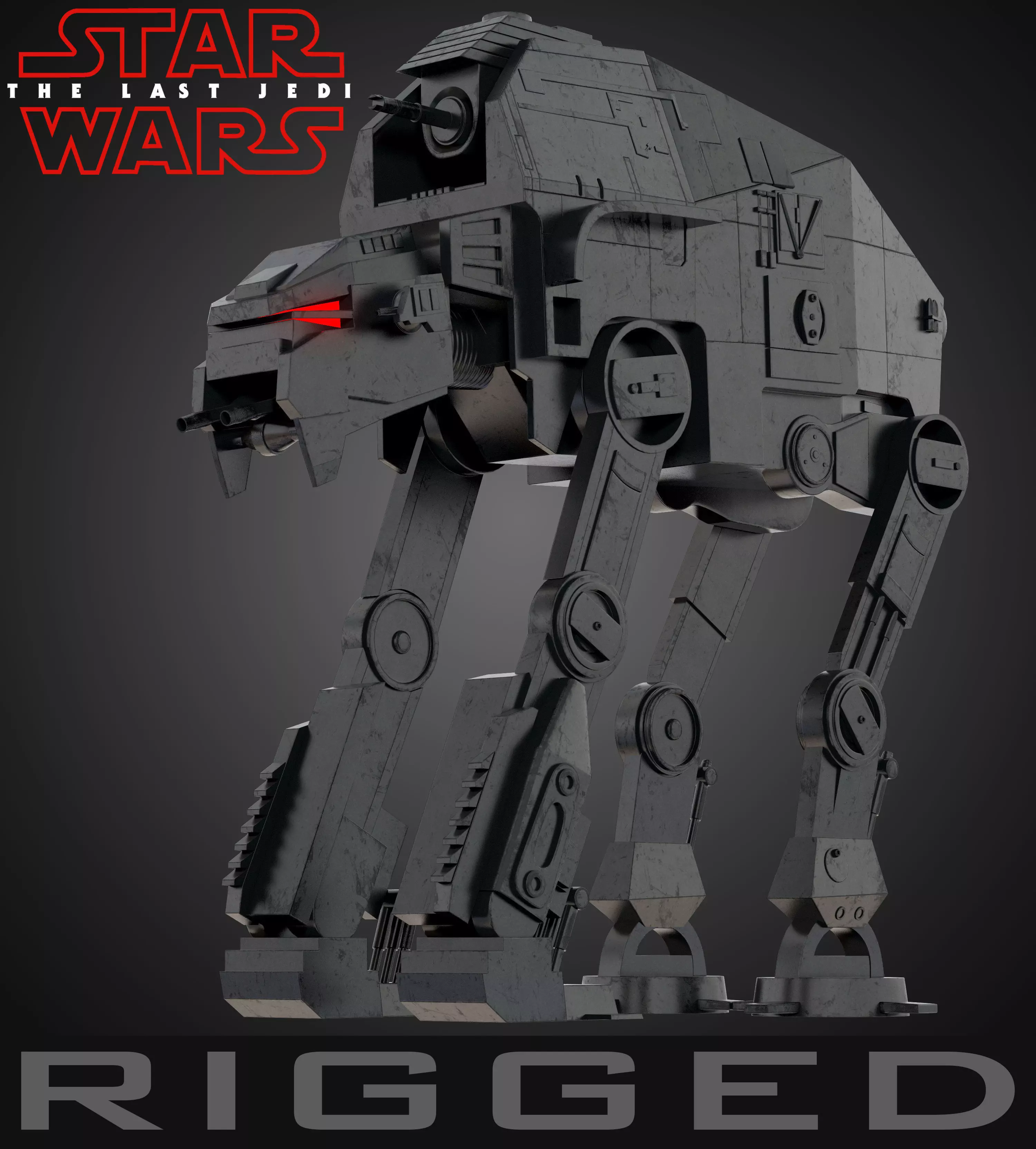 AT-M6 Star Wars All Terrain MegaCaliber Six RIGGED 3D model_0