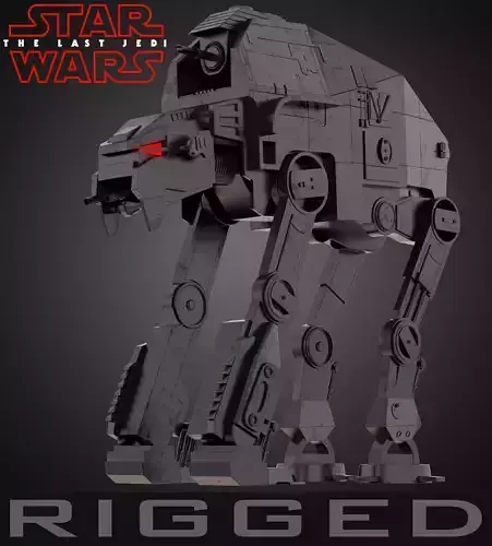 AT-M6 Star Wars All Terrain MegaCaliber Six RIGGED 3D model