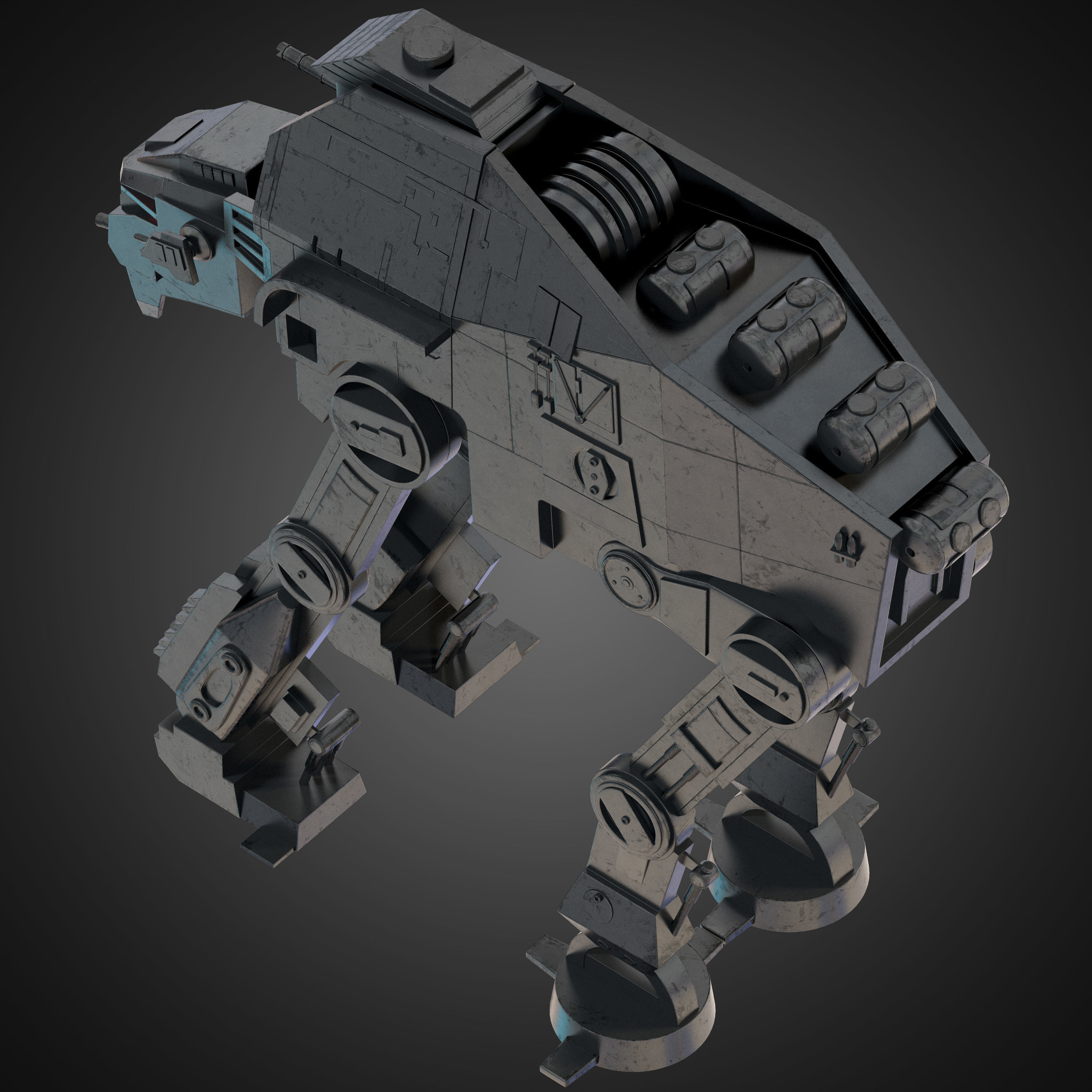 AT-M6 Star Wars All Terrain MegaCaliber Six RIGGED 3D model_13
