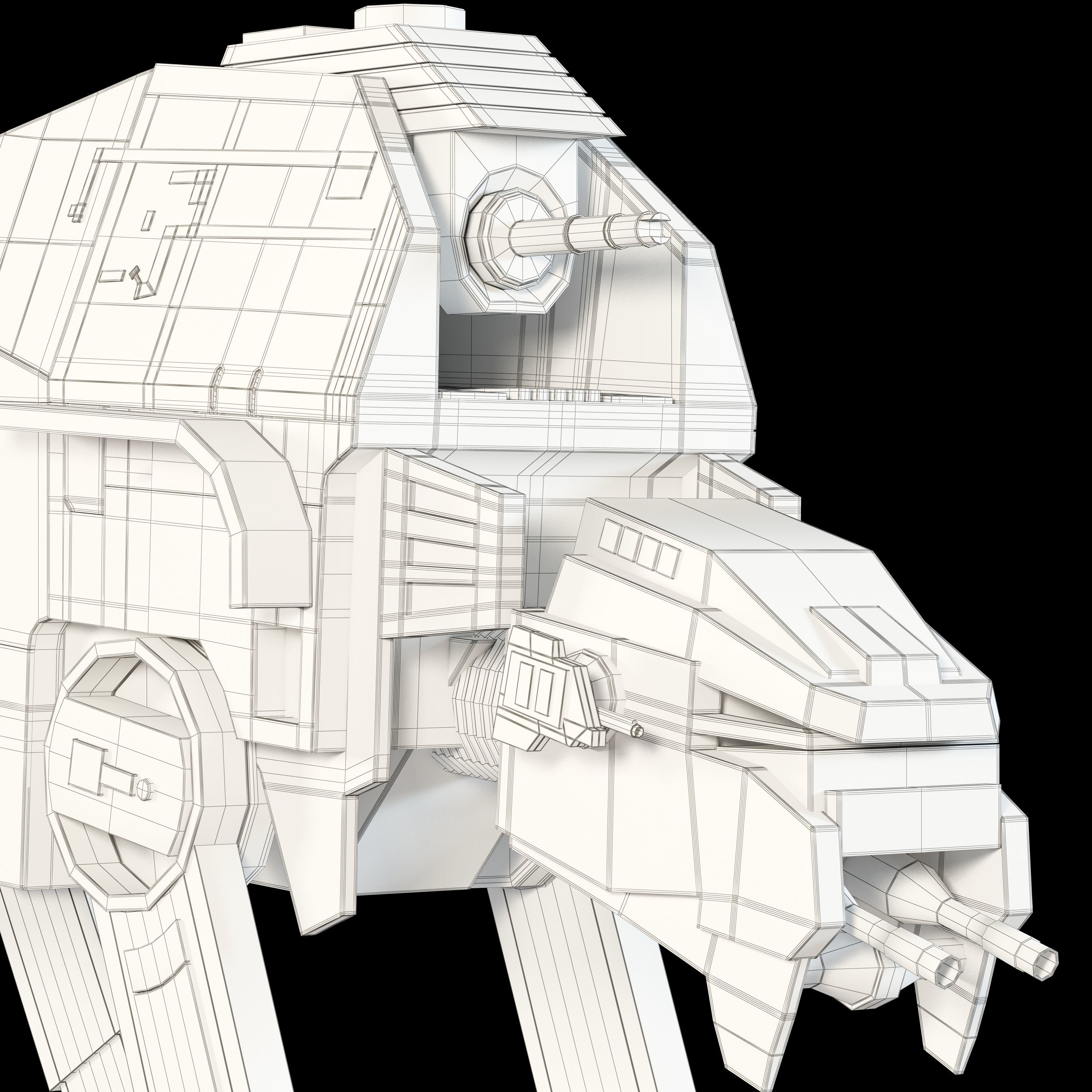 AT-M6 Star Wars All Terrain MegaCaliber Six RIGGED 3D model_31