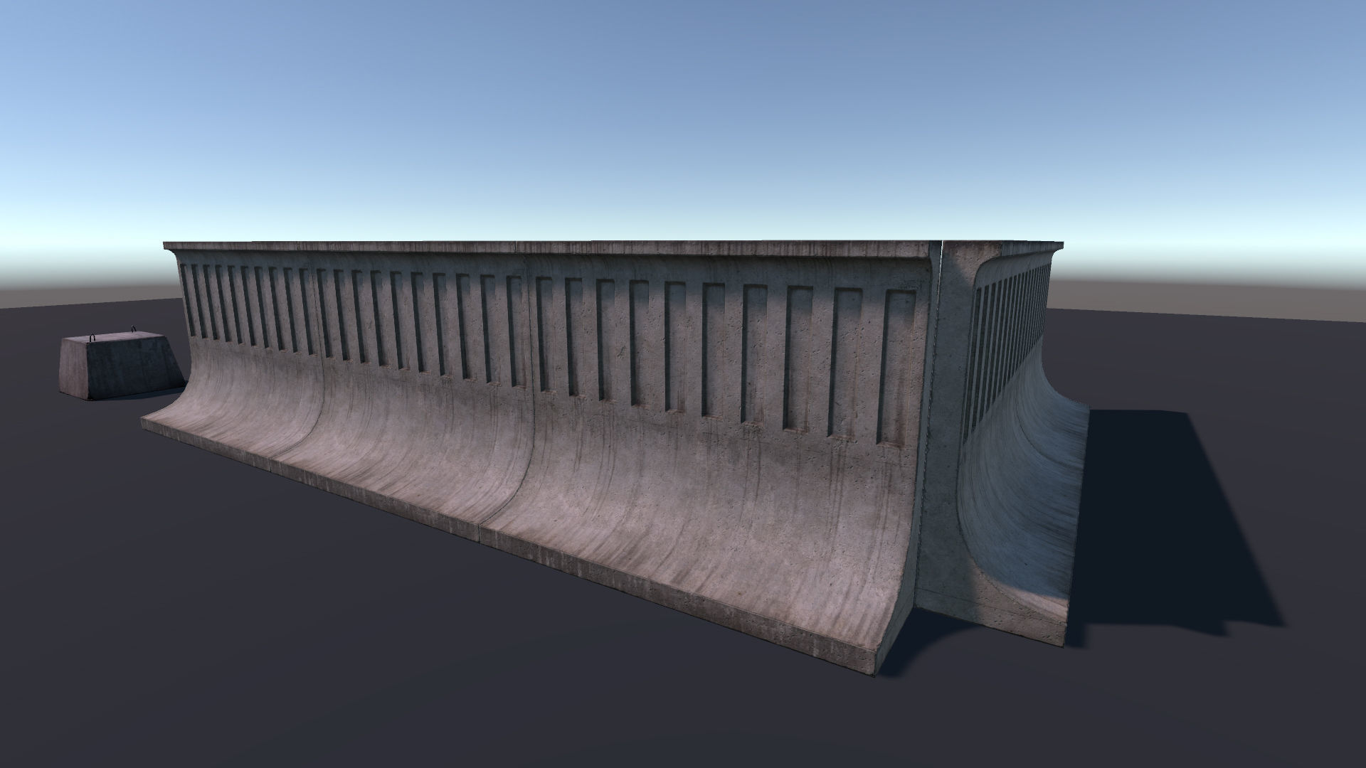 Small self-stand fence OKP Free low-poly 3D model_5