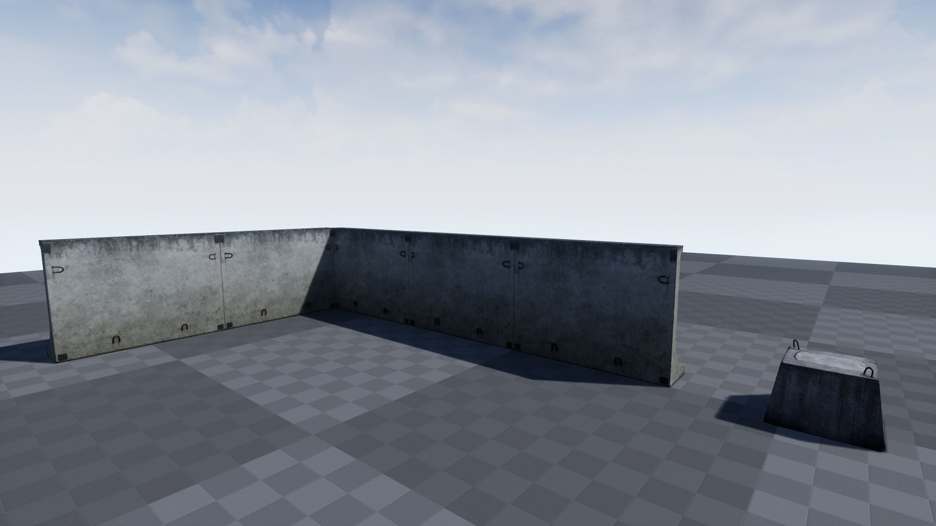 Small self-stand fence OKP Free low-poly 3D model_6