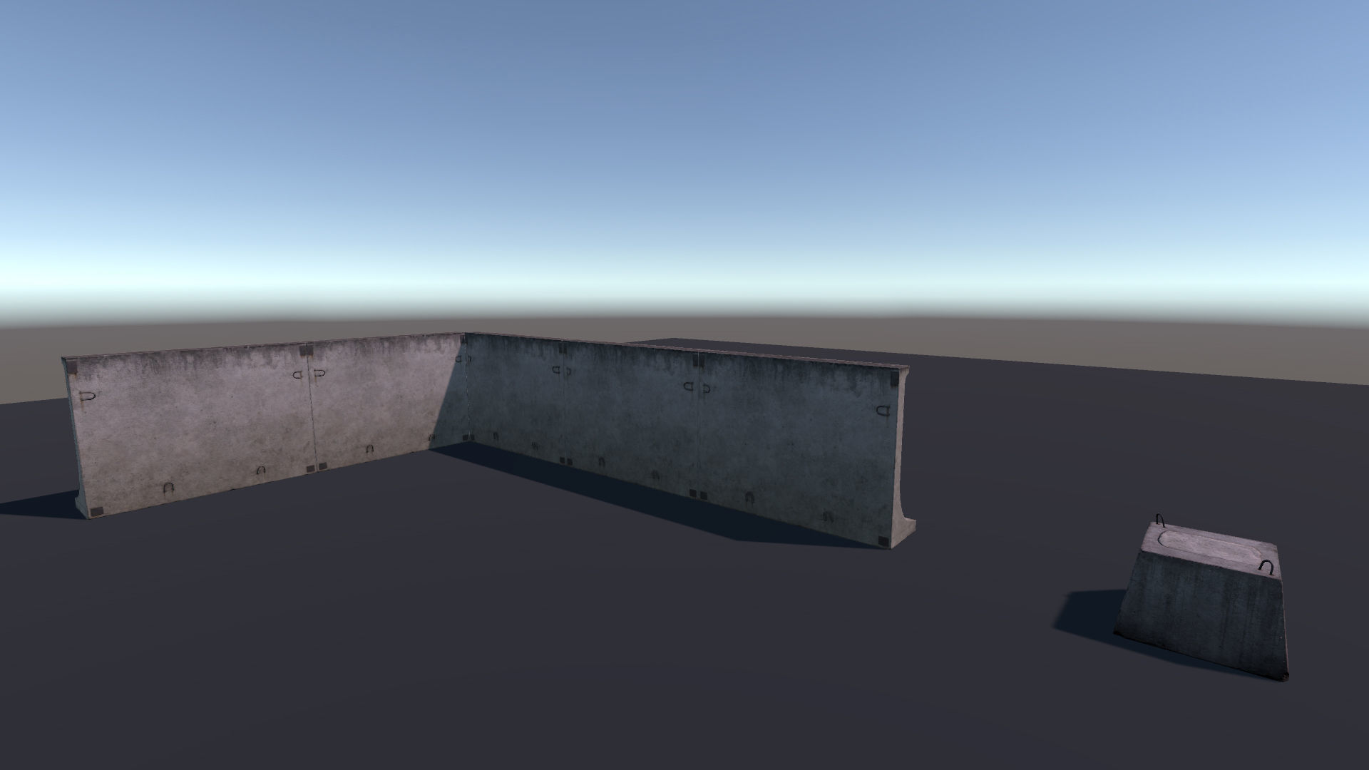 Small self-stand fence OKP Free low-poly 3D model_7