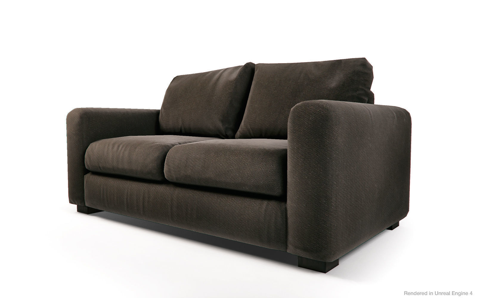 Fabric  Sofas and Armchair PBR Game Ready Low-poly 3D model_9