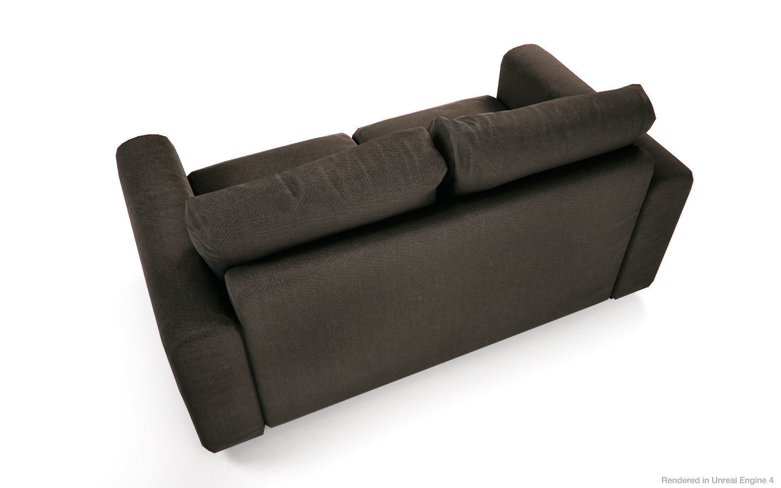 Fabric  Sofas and Armchair PBR Game Ready Low-poly 3D model_8