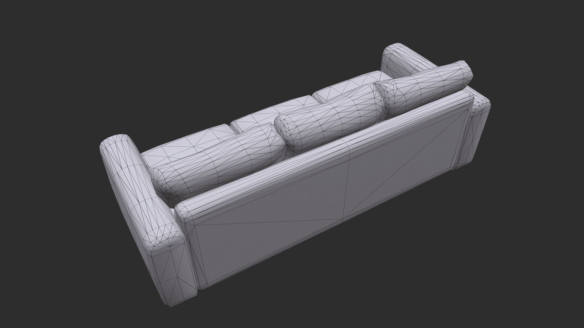 Fabric  Sofas and Armchair PBR Game Ready Low-poly 3D model_18