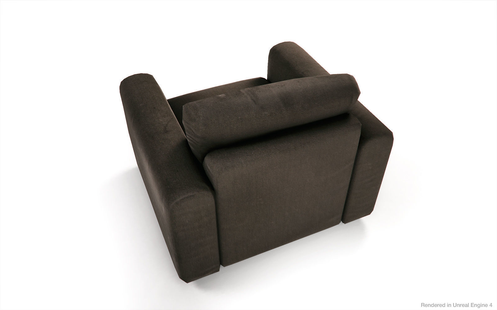Fabric  Sofas and Armchair PBR Game Ready Low-poly 3D model_13