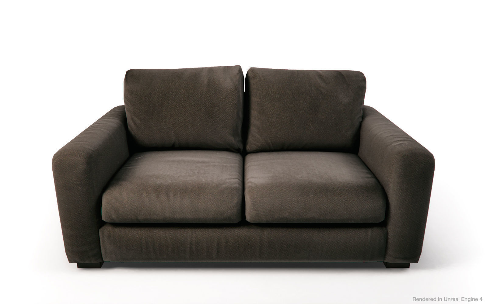 Fabric  Sofas and Armchair PBR Game Ready Low-poly 3D model_5