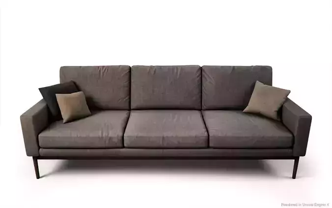 Scandinavian style Sofas and Armchair PBR Game Ready