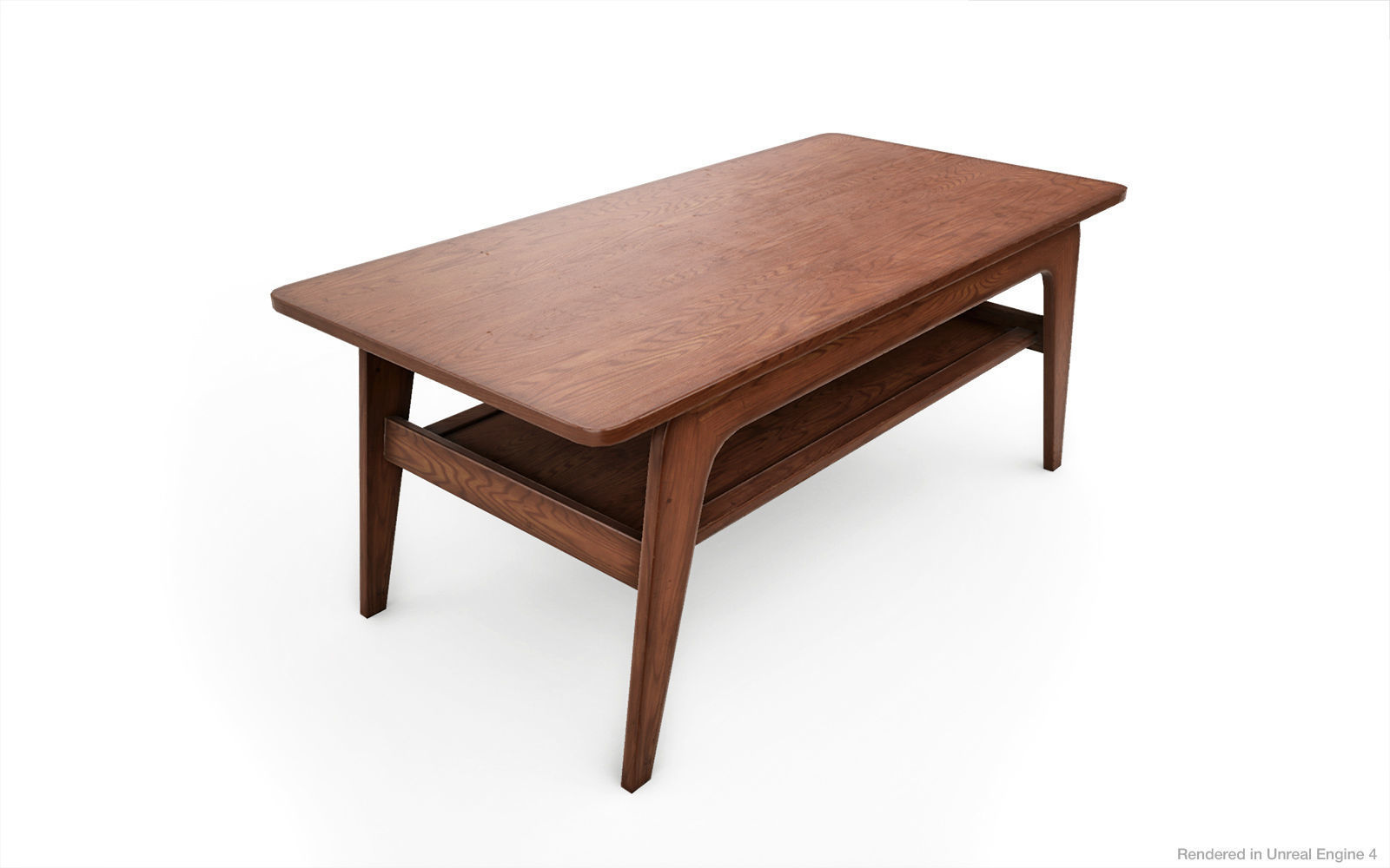 Coffee tables PBR Game Ready Low-poly 3D model_2