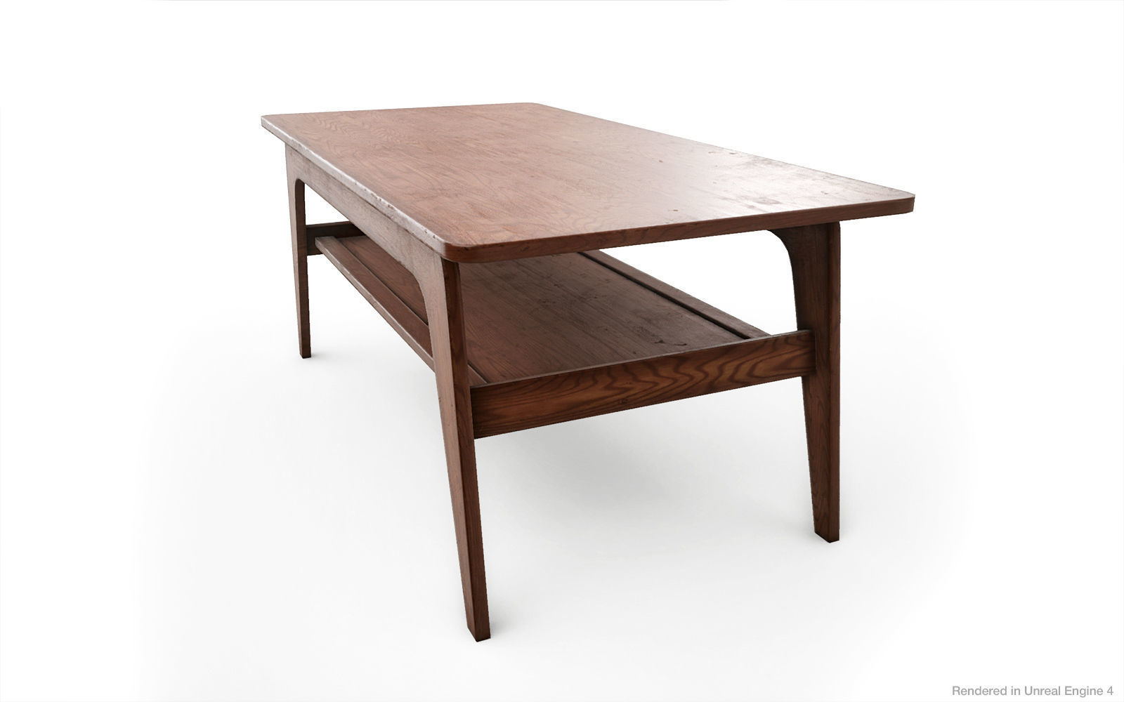 Coffee tables PBR Game Ready Low-poly 3D model_3