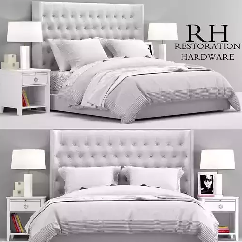 RH Teen Zadie Tufted bed