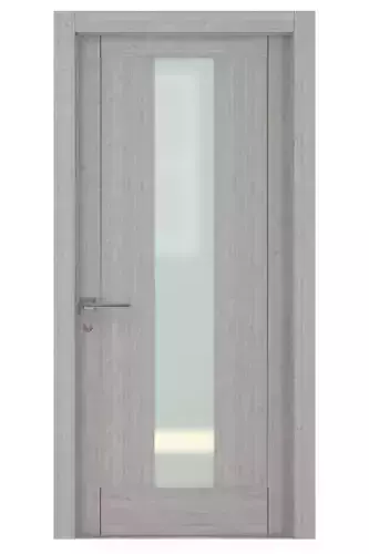 Door-079 wooden door with glass panel