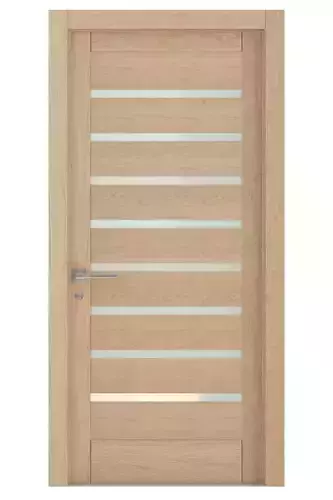 Door-080 wooden door with glass panels