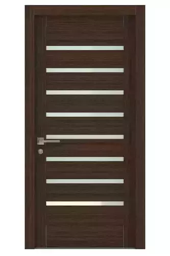 Door-081 modern front door with slats