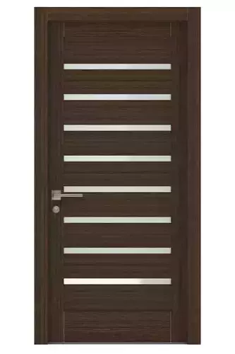 Door-084 modern front door with slats
