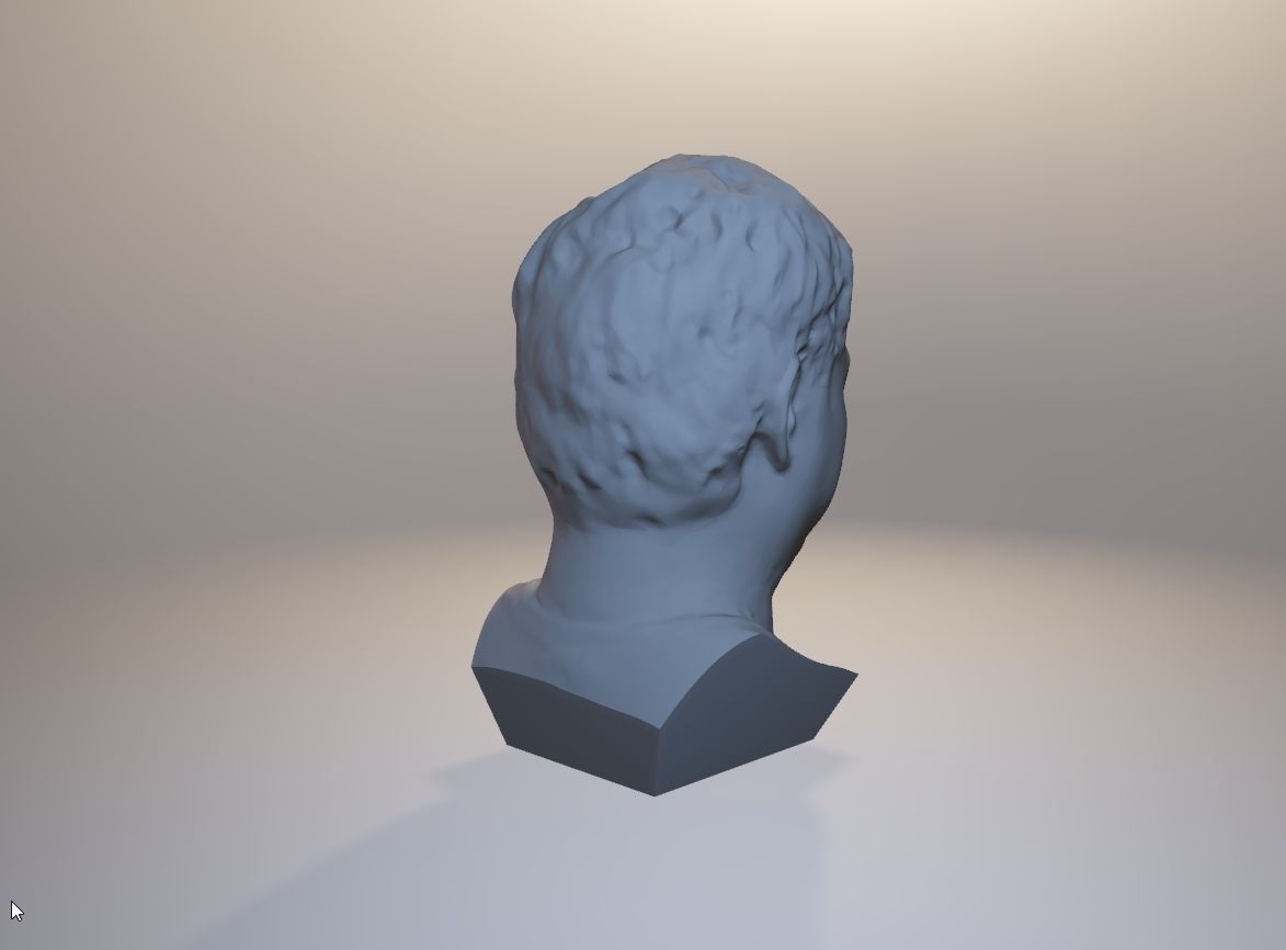 Franklin sculpture Free 3D print model_3