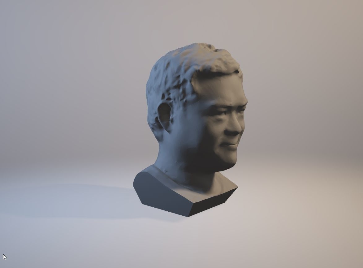 Franklin sculpture Free 3D print model_1