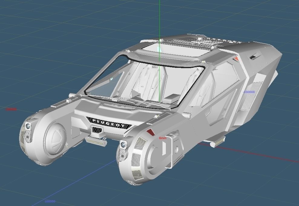 Blade-Runner 2049 Peugeot Police Spinner update 3D model_21
